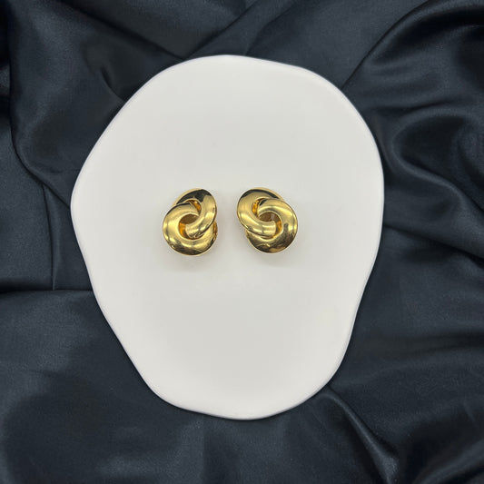 Christian Dior Twisted Circle Earrings