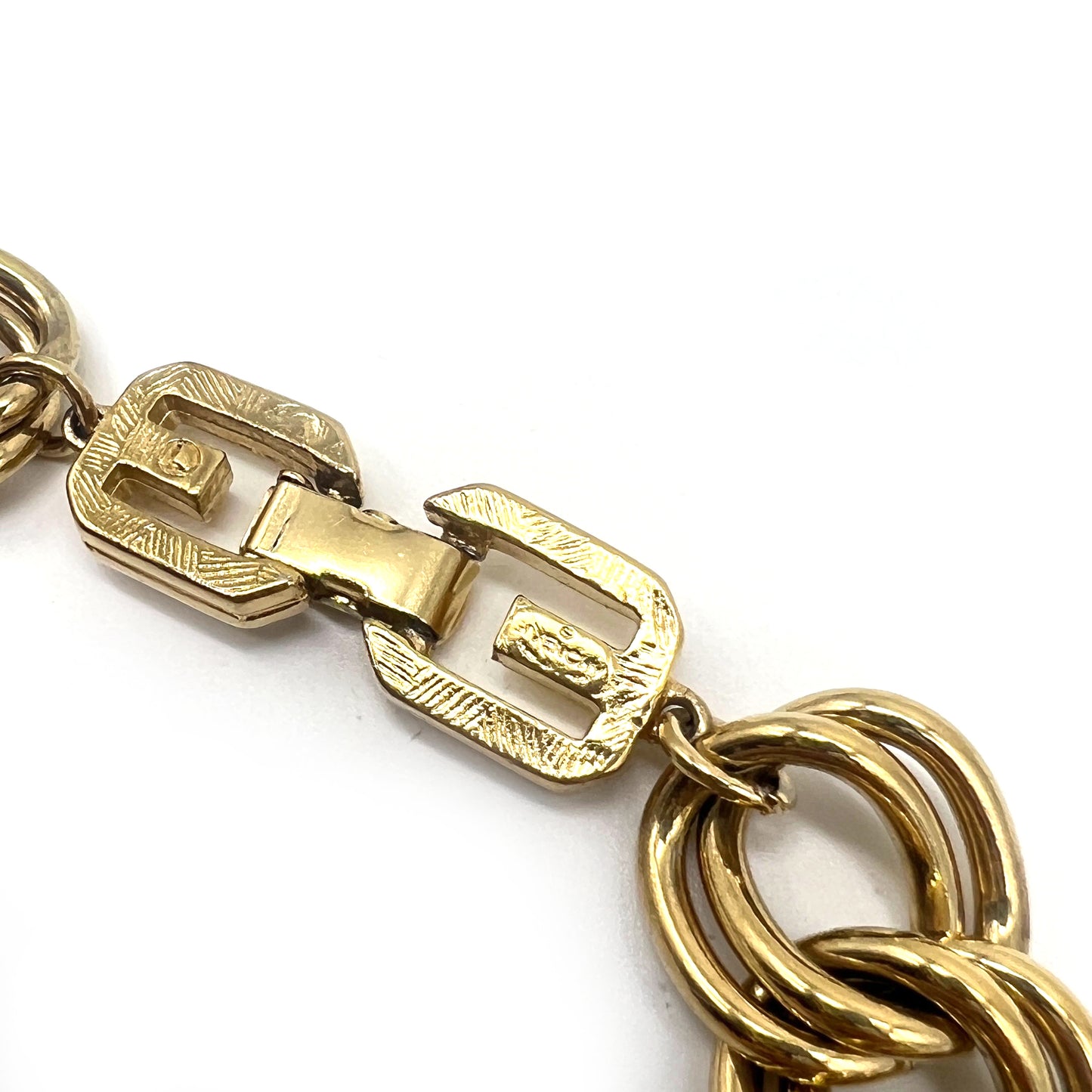 Givenchy Vintage Double Link Golden Necklace