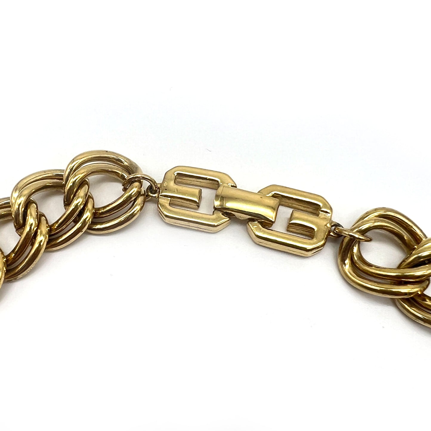 Givenchy Vintage Double Link Golden Necklace