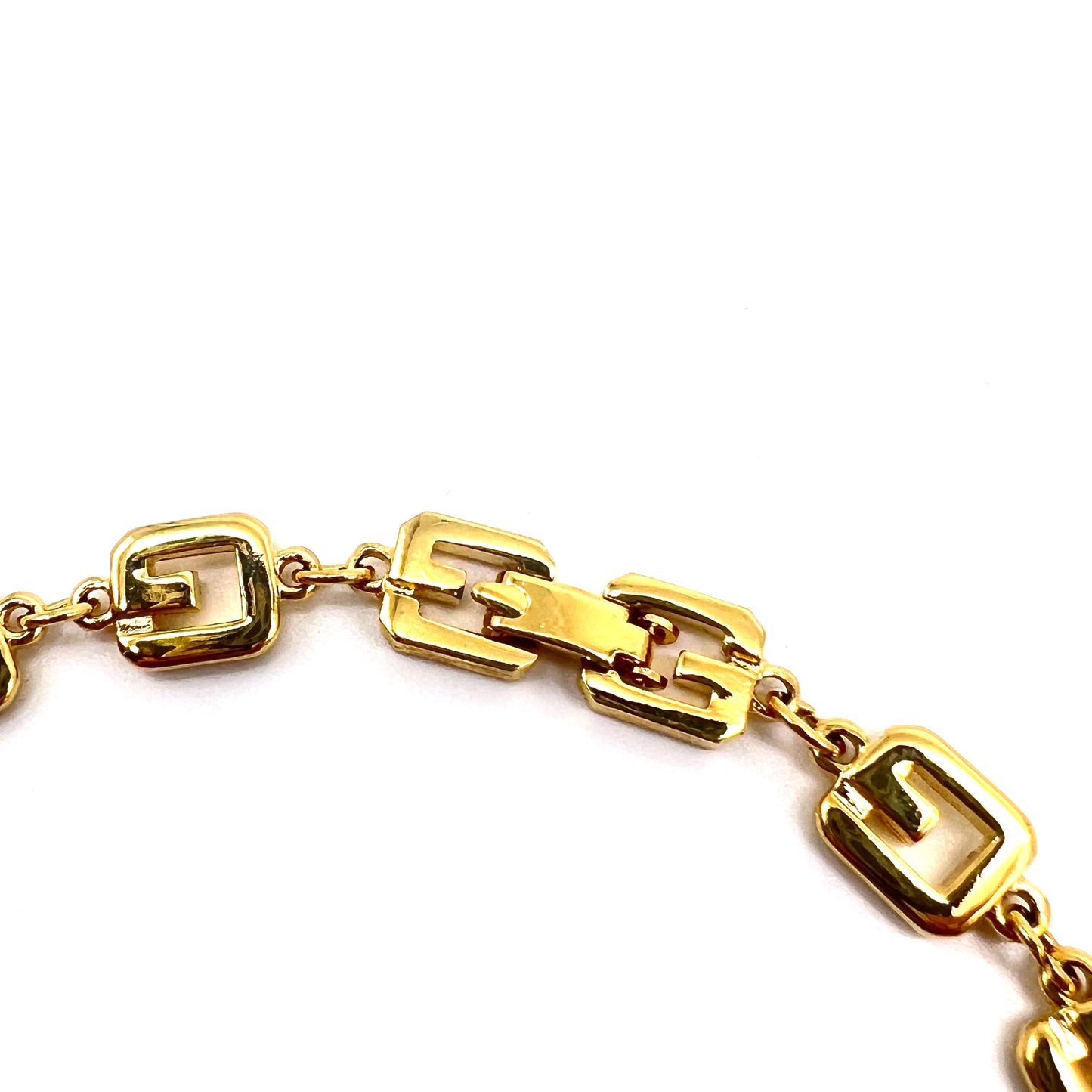 Givenchy Vintage G Logo Golden Chain Necklace