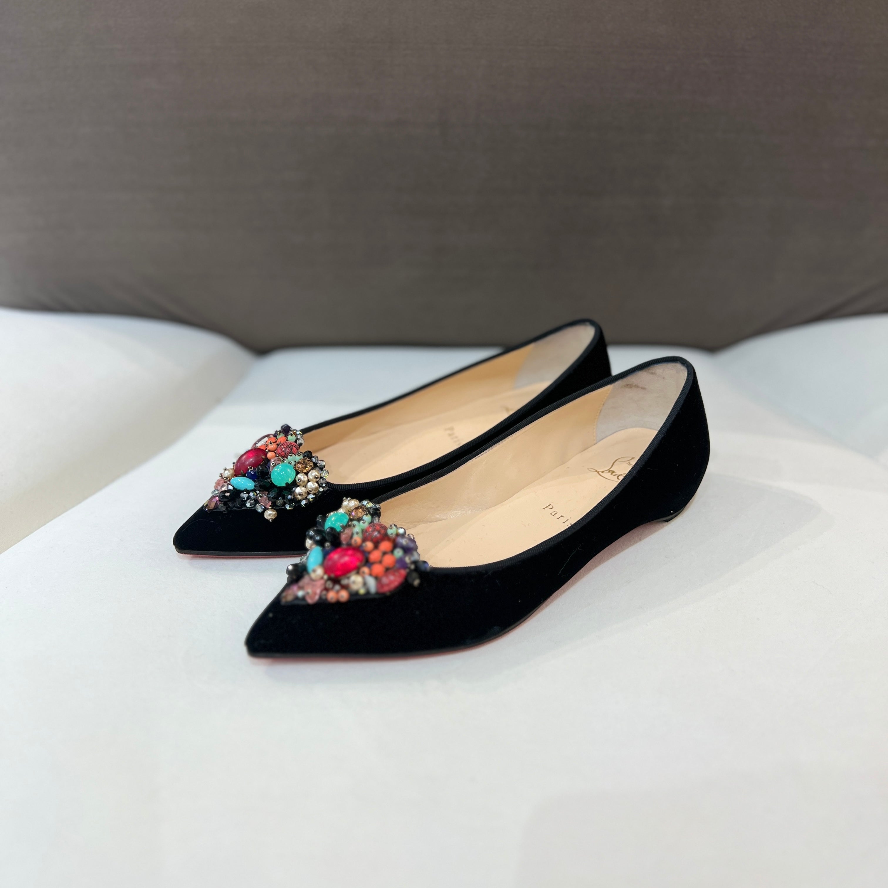 Christian louboutin hotsell flat shoes