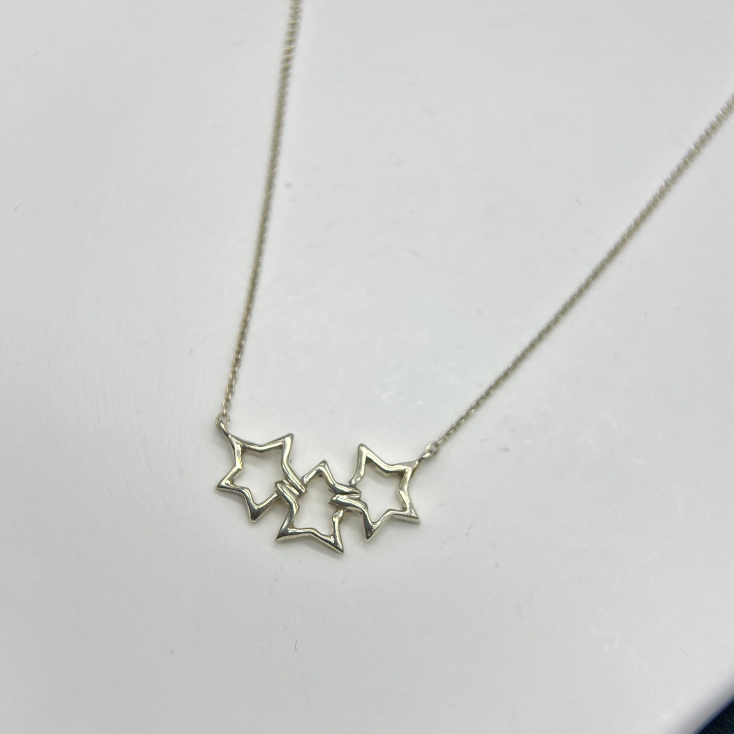 Tiffany & Co. 蒂芙尼中古三顆星銀項鍊