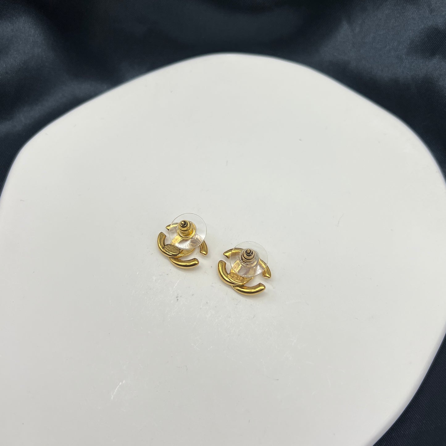 Chanel Cc Logo Golden Clip-On Earrings