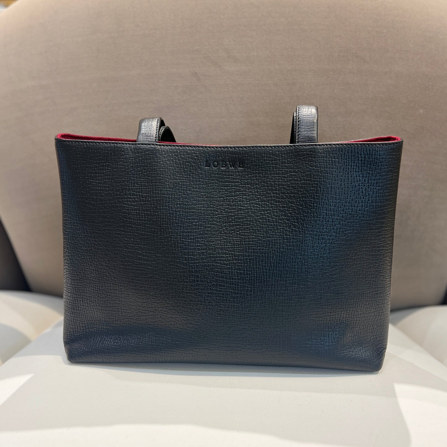 Loewe 中古皮革皮革托特包