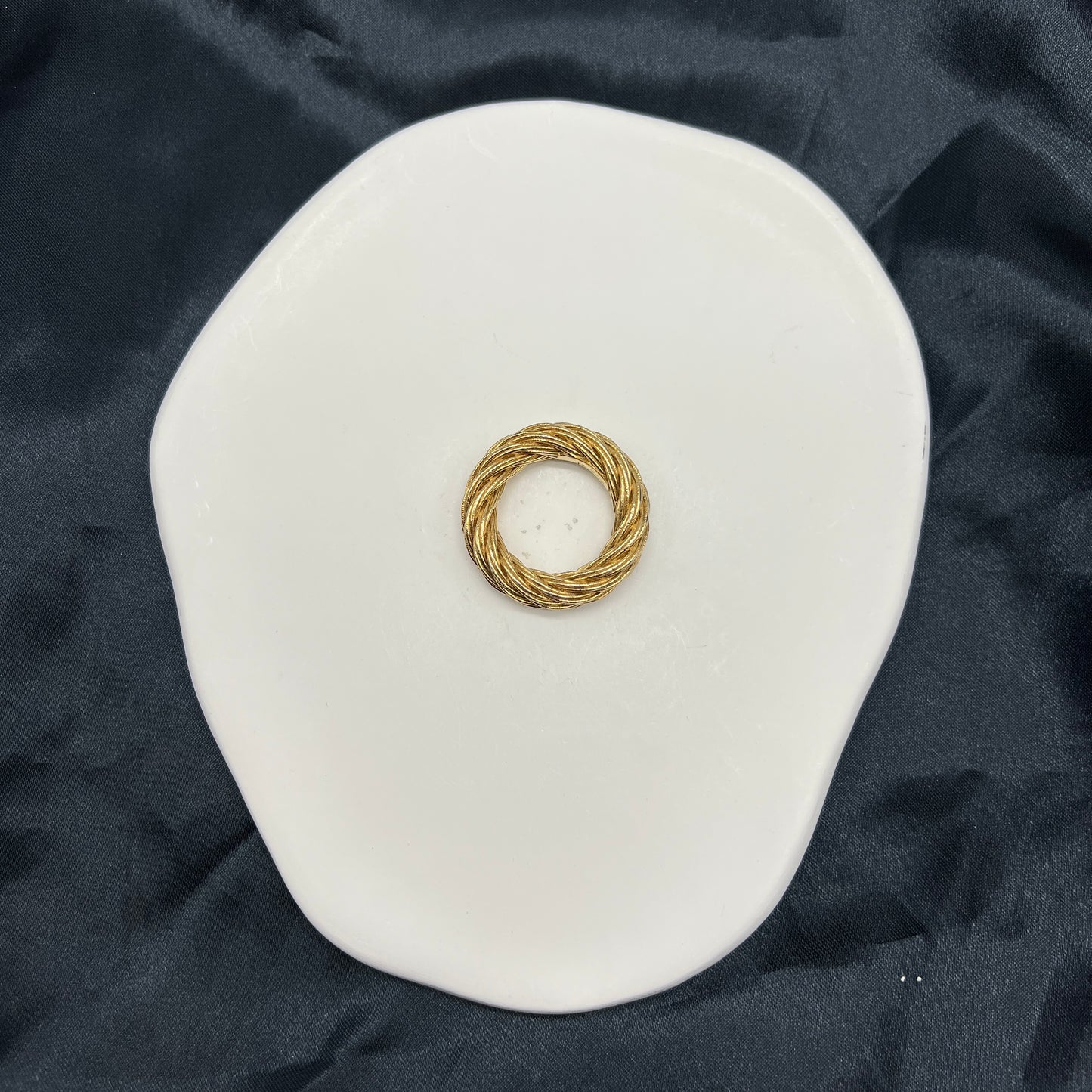 Bottega Veneta Vintage Golden Twist Ring