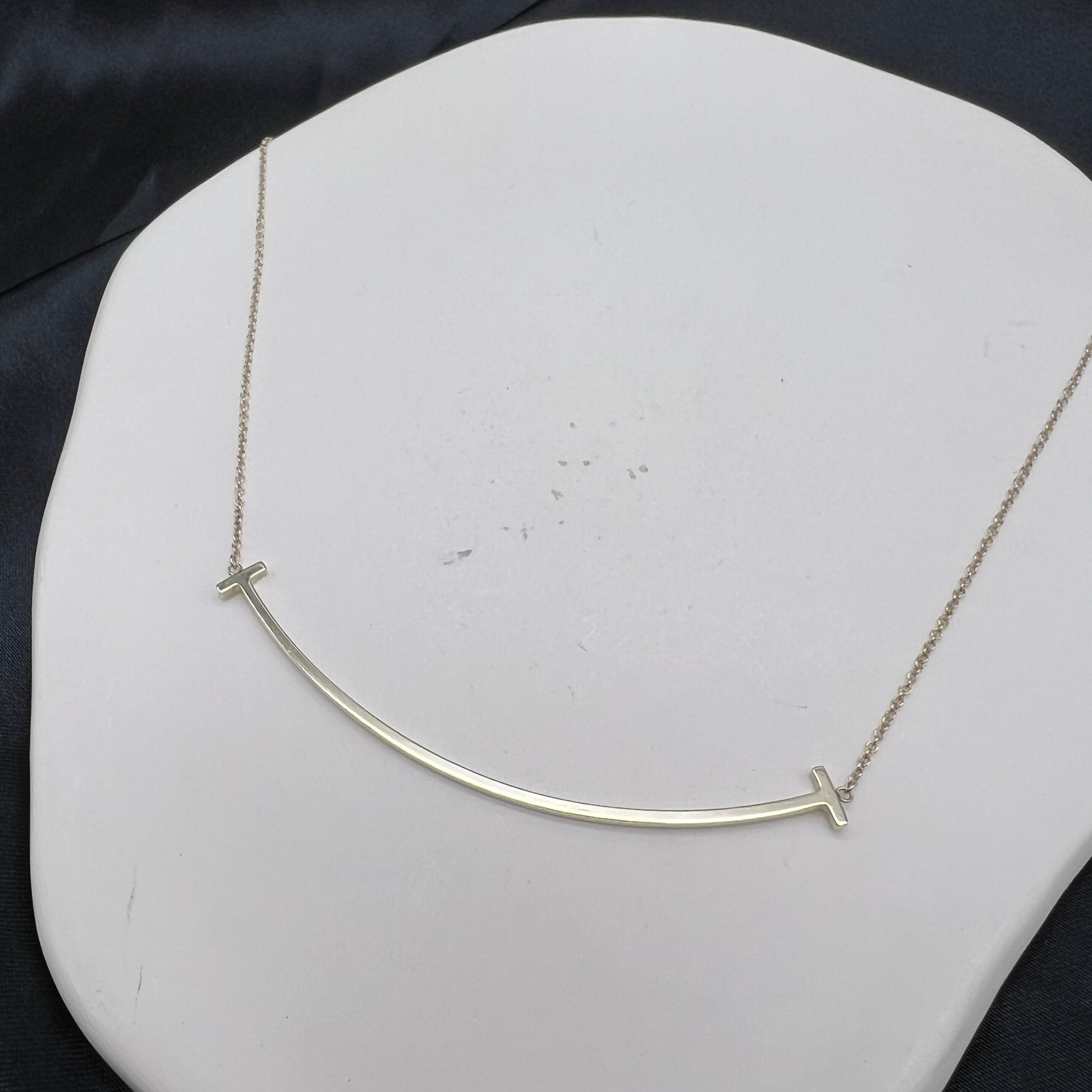 Tiffany Silver Smile Necklace Tiffany T Smile Silver 925 Necklace