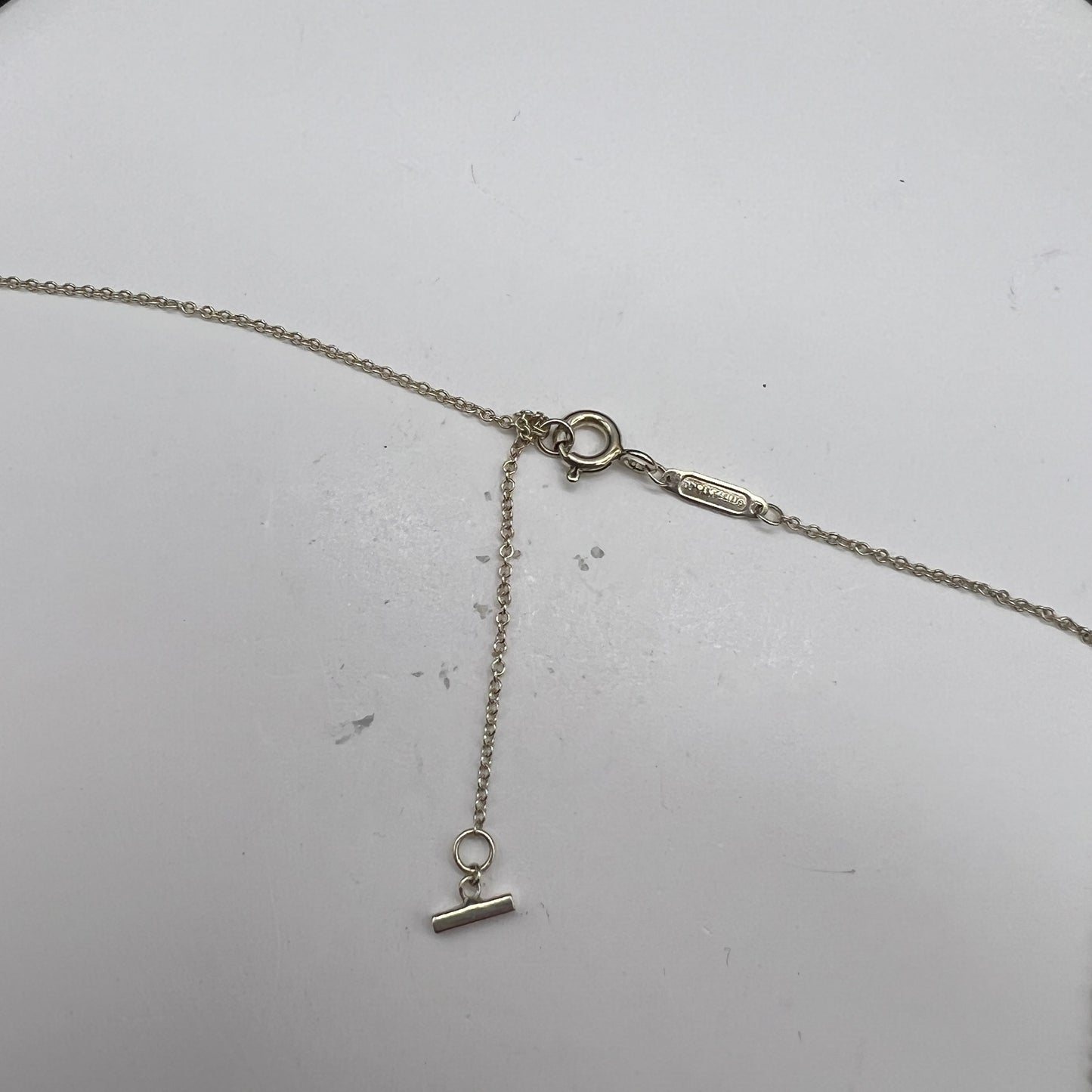 Tiffany Vintage T Smile Silver 925 Necklace