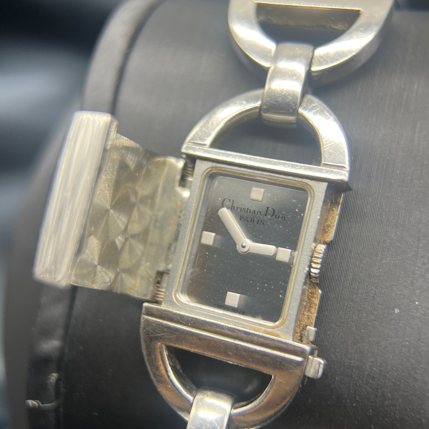 Christian Dior Vintage Pandiora Mirror Silver Watch