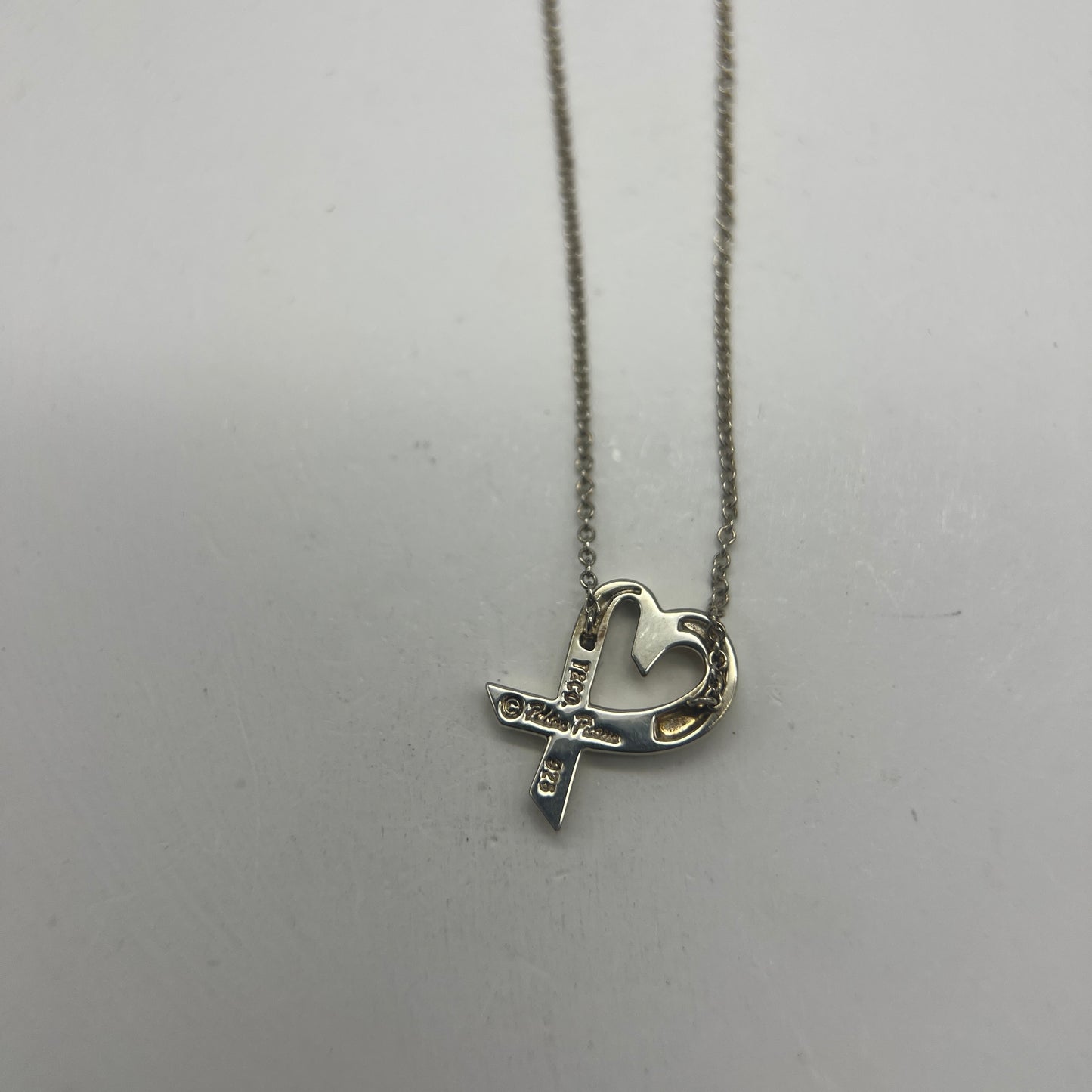 Tiffany Vintage Mini Moving Heart Silver Necklace