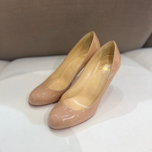 Christian Louboutin Vintage Beige Round Head Pumps #36.5