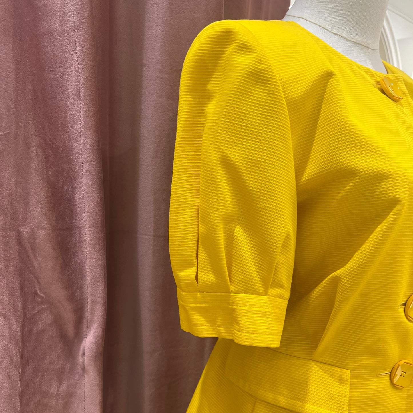 Yves Saint Laurent Vintage Stylish Sharp Yellow Suit