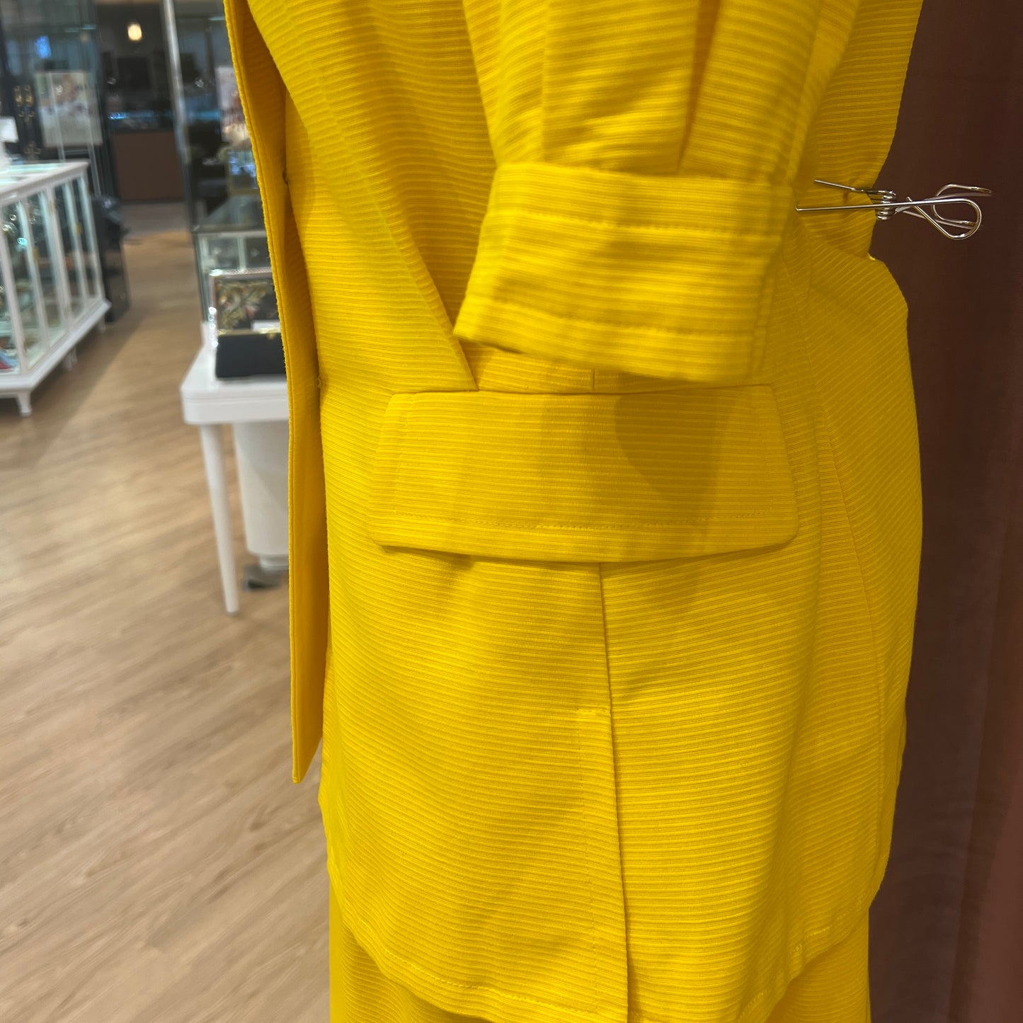 Yves Saint Laurent Vintage Stylish Sharp Yellow Suit