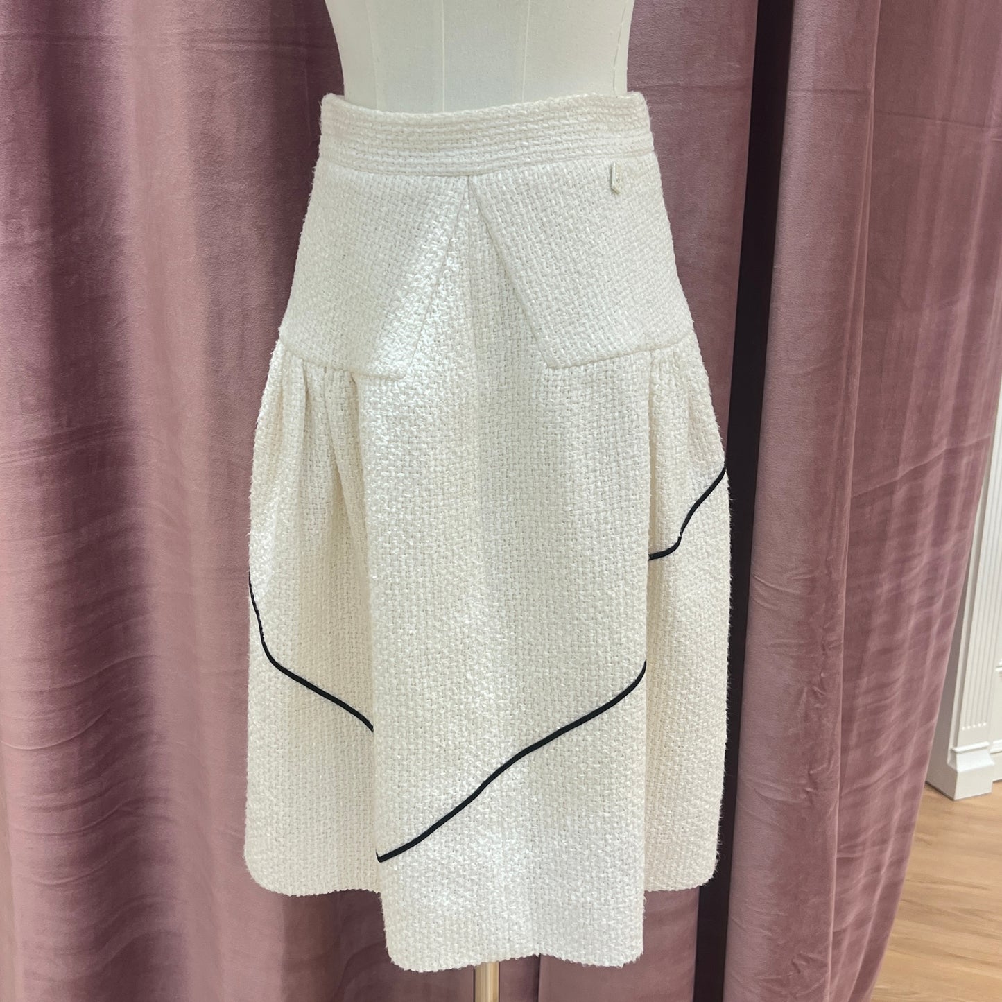 Chanel White Skirt