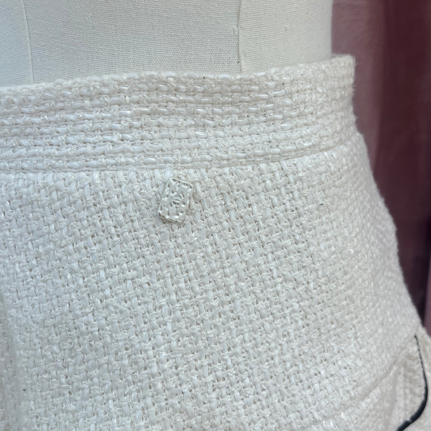 Chanel White Skirt