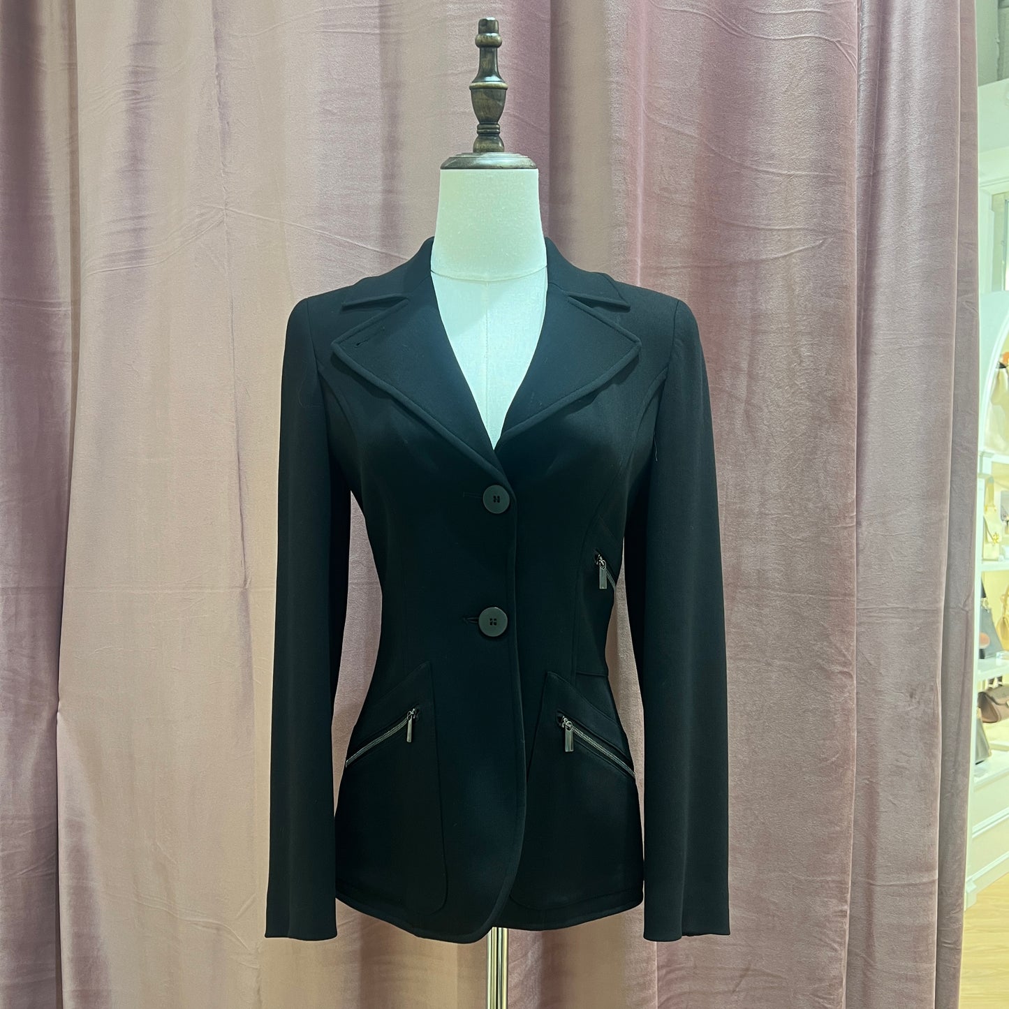 Armani Vintage Simple And Elegant Black Jacket