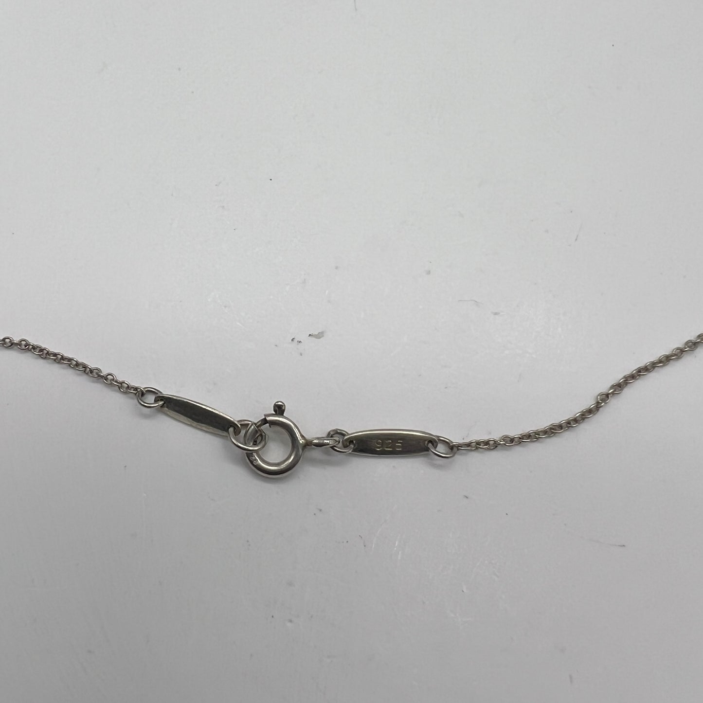 Tiffany Vintage Double Circle 925 Silver Necklace