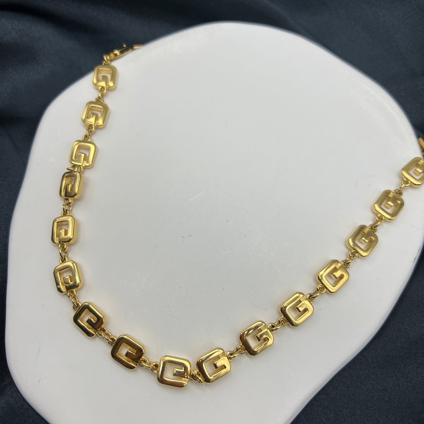 Givenchy Vintage G Logo Golden Necklace