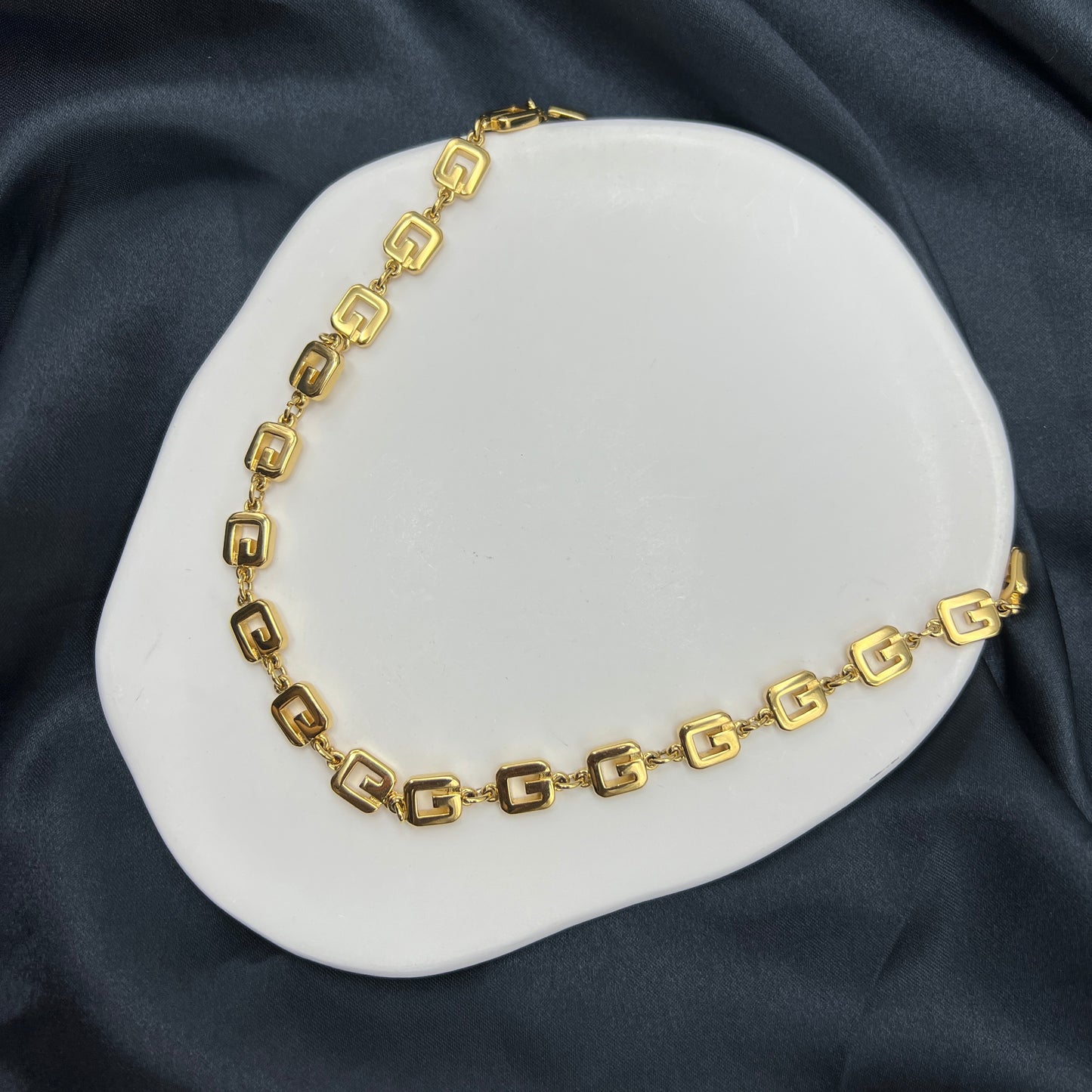 Givenchy Vintage G Logo Golden Necklace