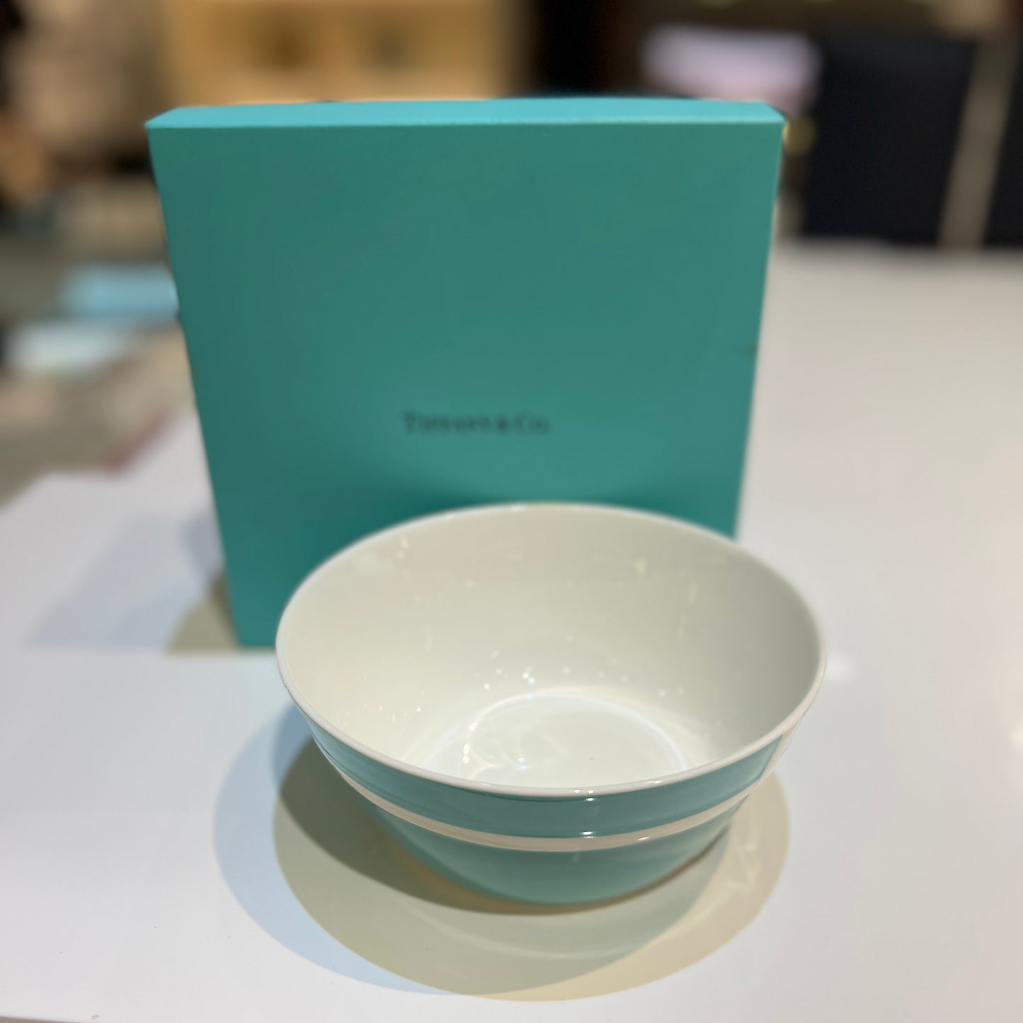 Tiffany Vintage Blue Ribbon Bowl