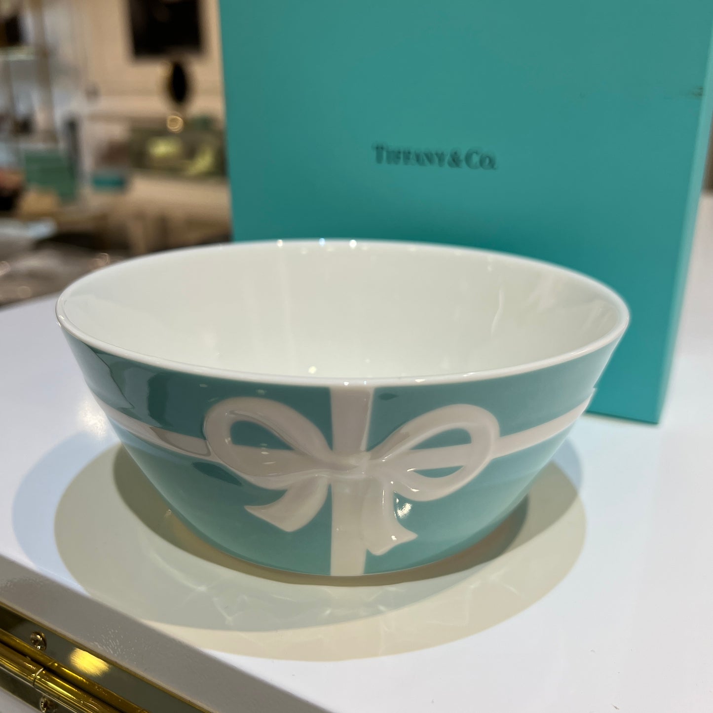 Tiffany Vintage Blue Ribbon Bowl