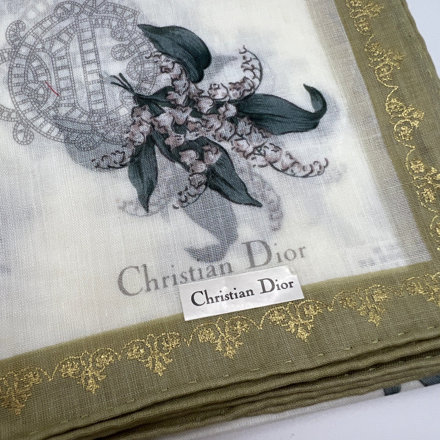 Christian Dior Vintage Unused Handkerchief