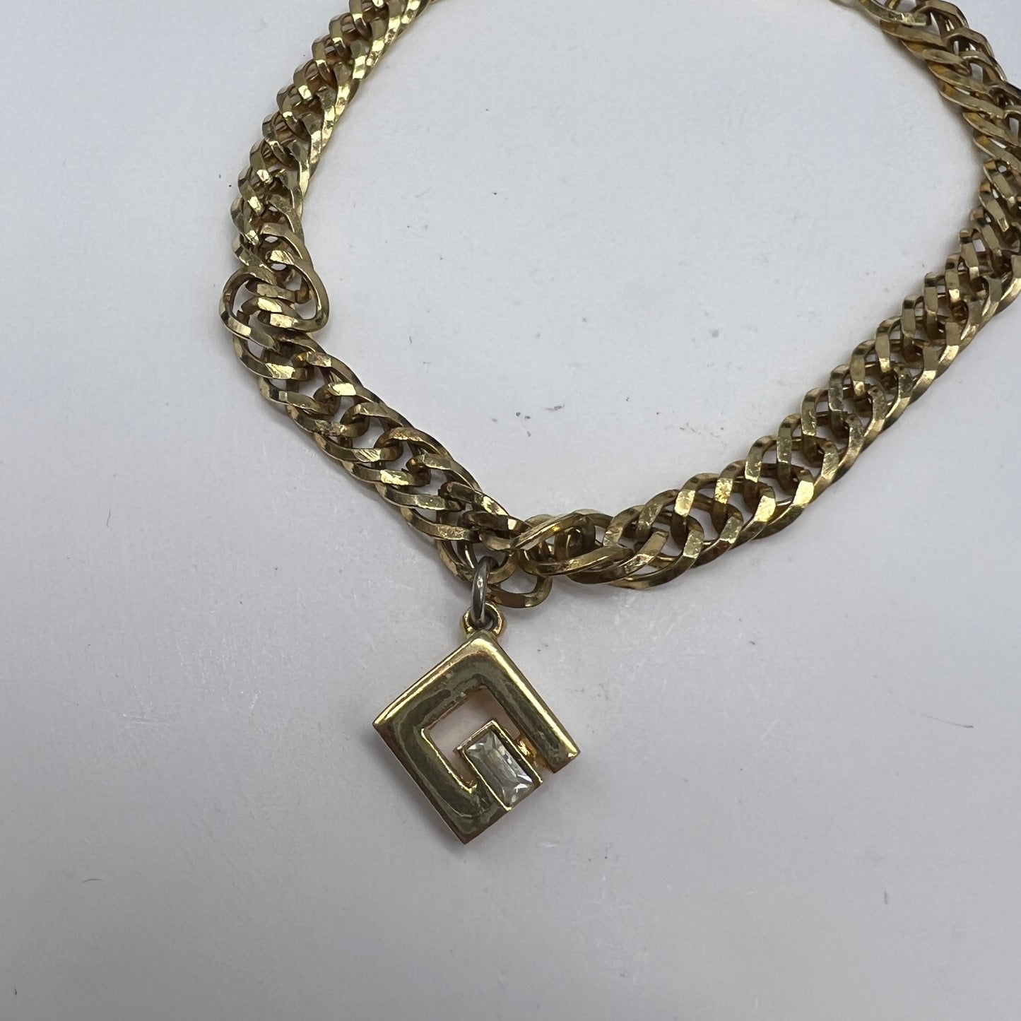 Givenchy Vintage G Pendant Golden Bracelet