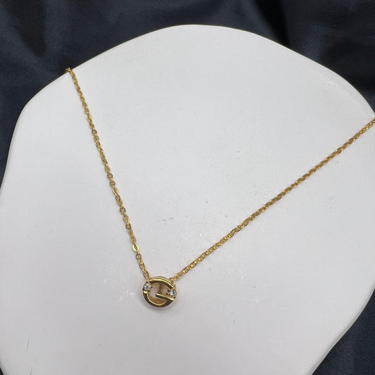 Givenchy Vintage Golden G Logo Necklace