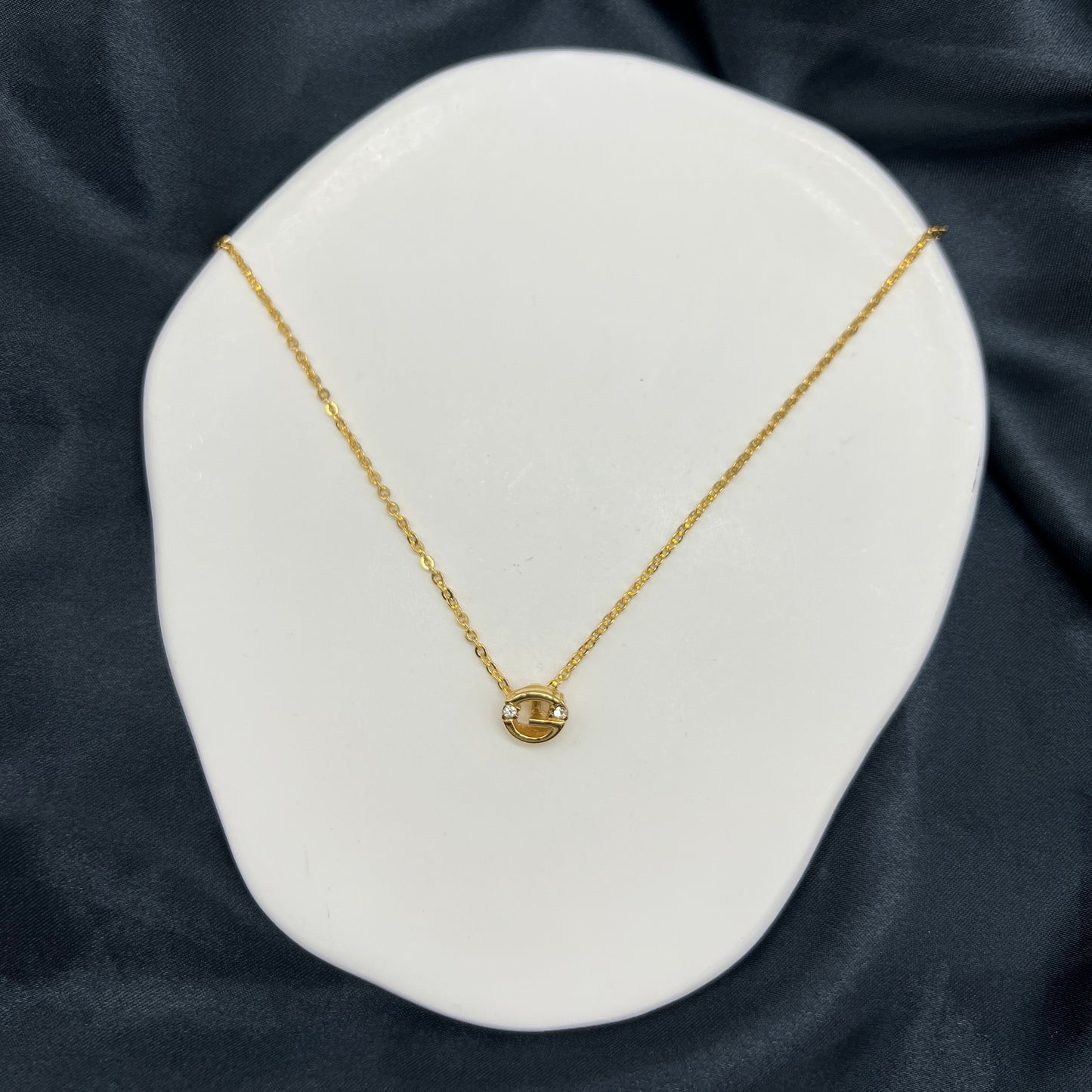 Givenchy Vintage Golden G Logo Necklace