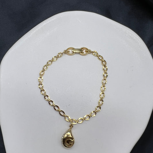 Givenchy Vintage G Logo Golden Bracelet