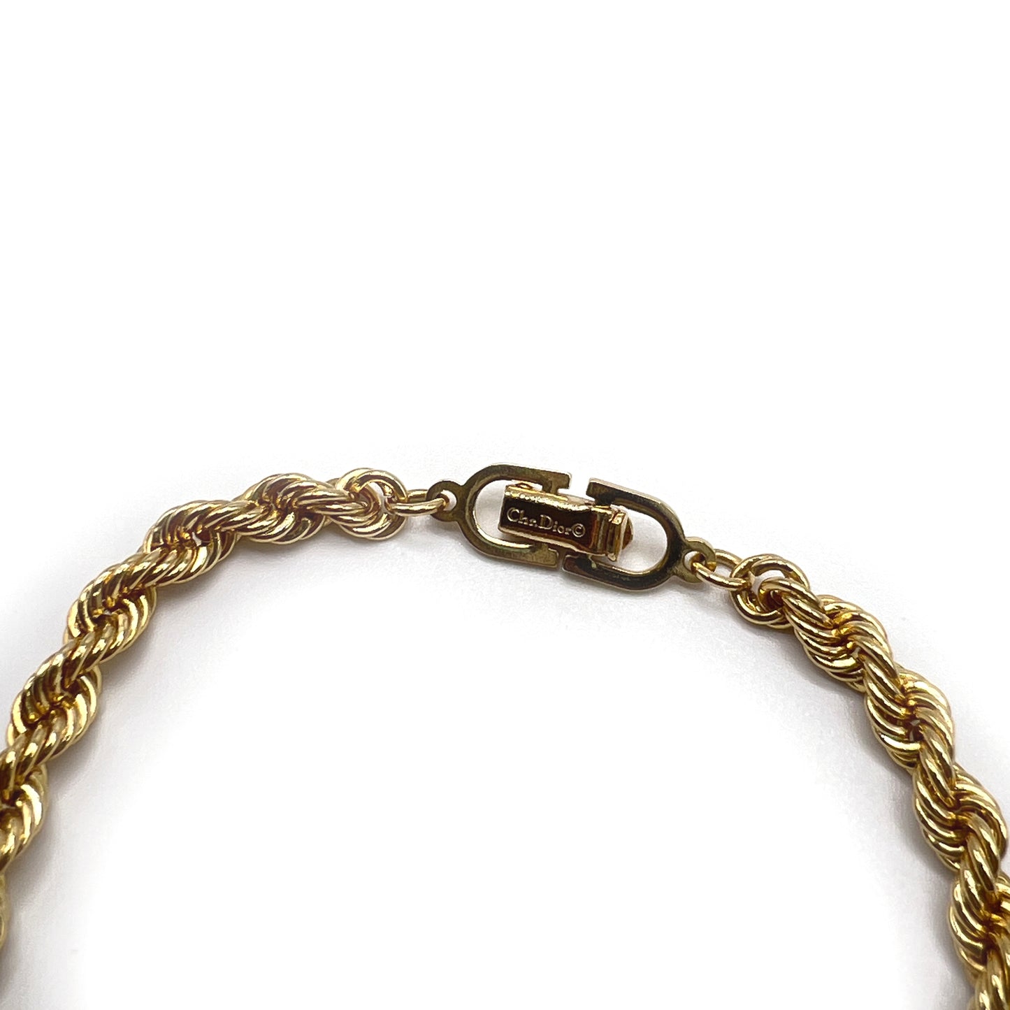 Christian Dior Vintage Twist Golden Bracelet