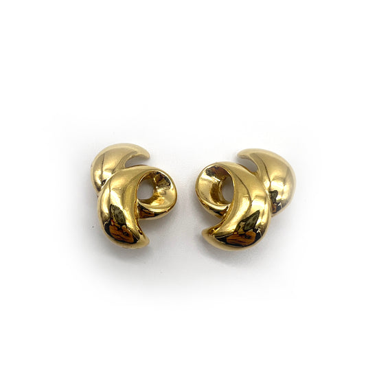 Givenchy Vintage Golden Clip-On Earrings