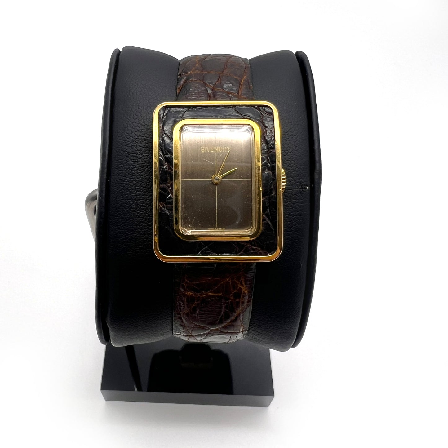 Givenchy Vintage Golden With Leather Stylish Watch