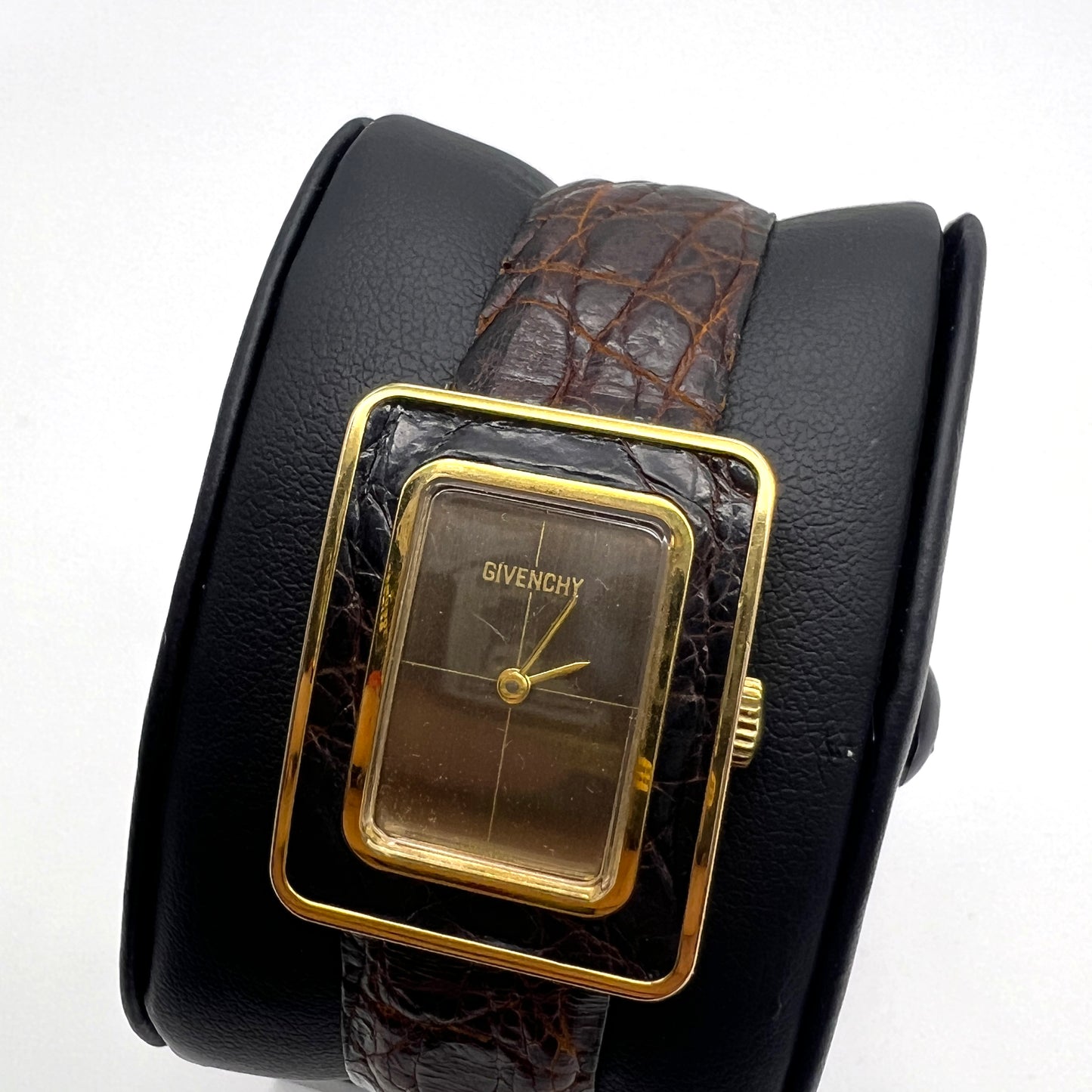 Givenchy Vintage Golden With Leather Stylish Watch