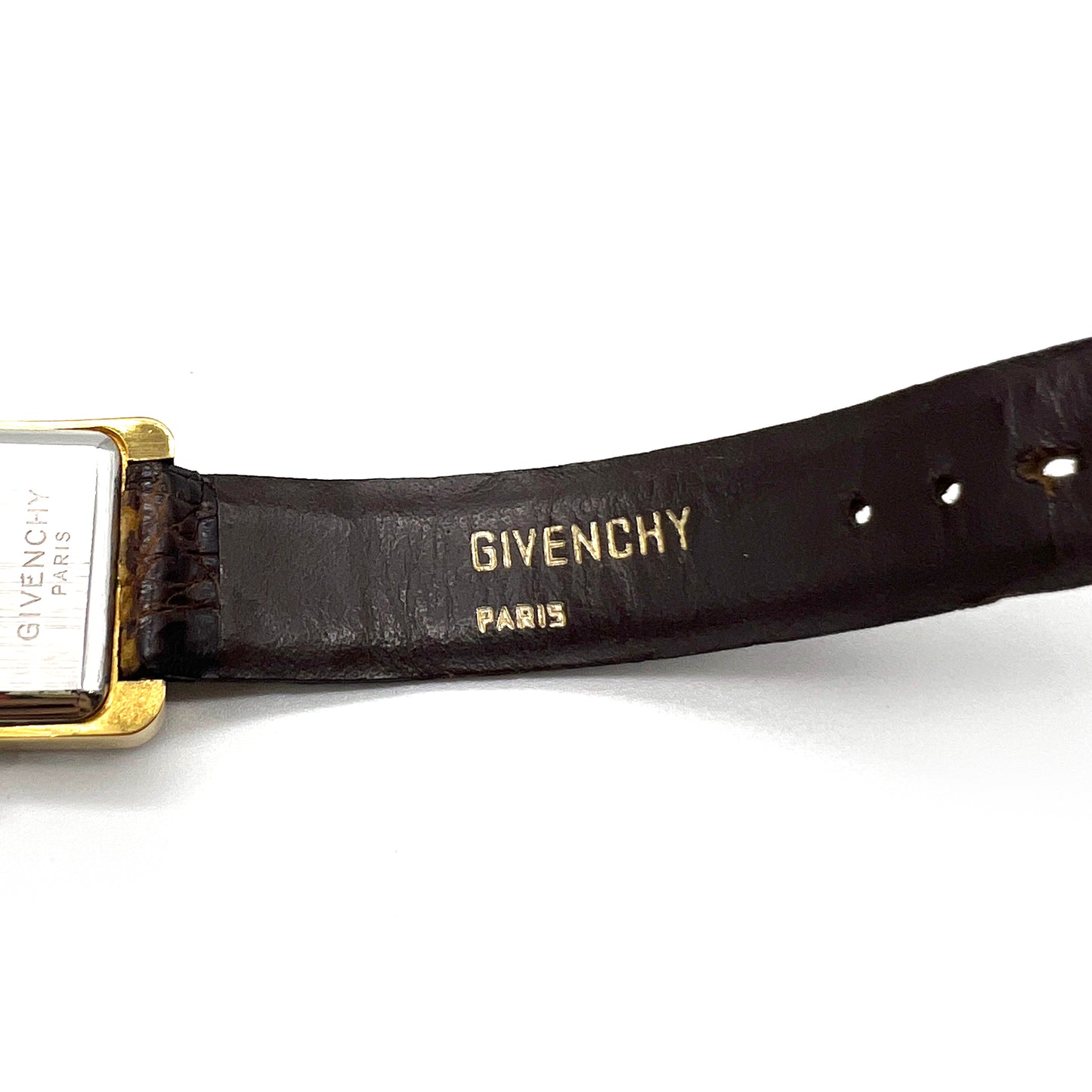 Givenchy Vintage Golden With Leather Stylish Watch