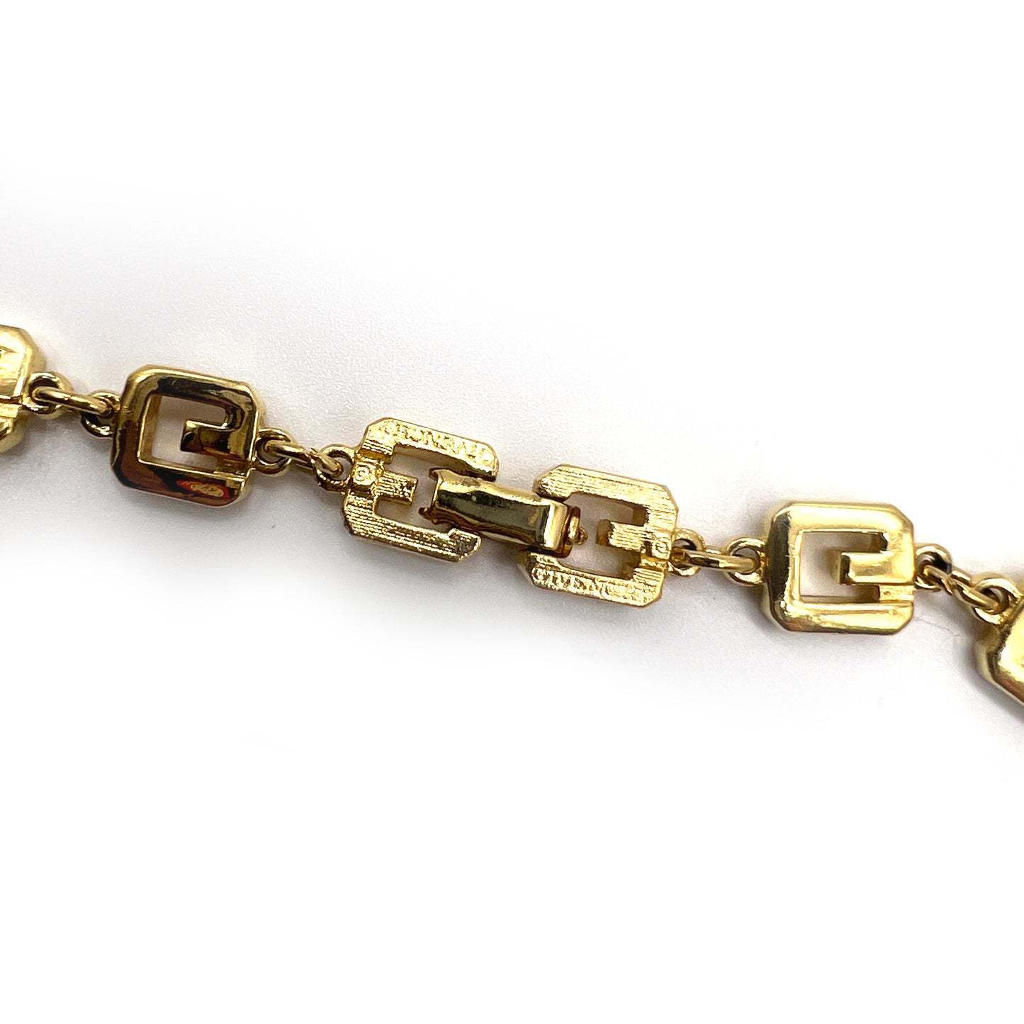 Givenchy Vintage G Logo Golden Long Necklace