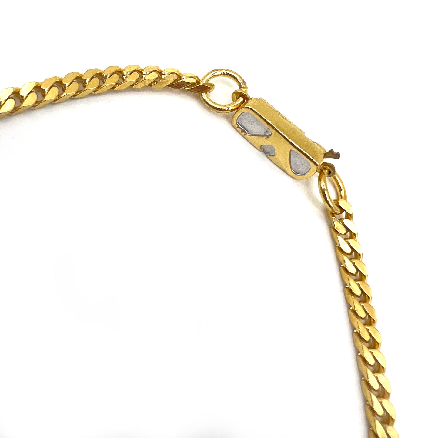 Valentino Vintage G Logo Golden Necklace