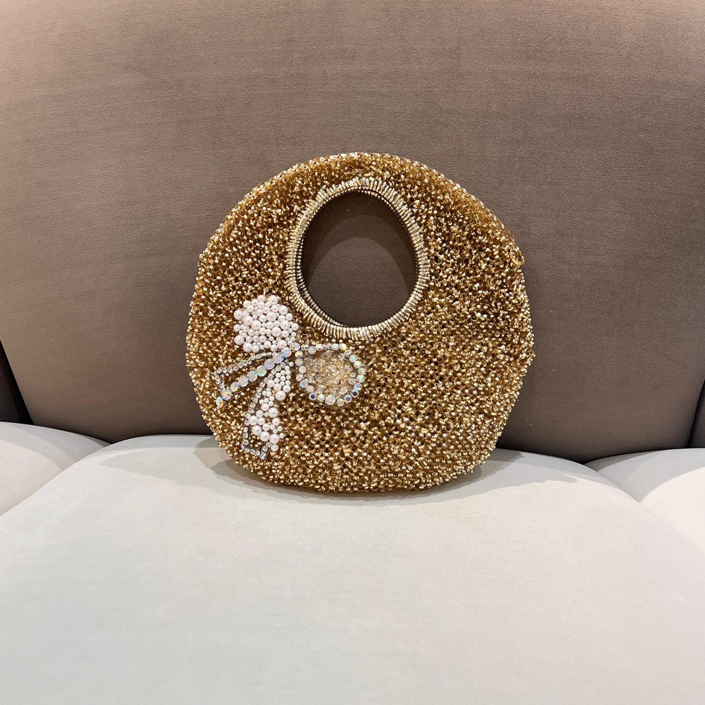 Anteprima Mini 2-Way Silver Wirebag Chain Shoulder Bag