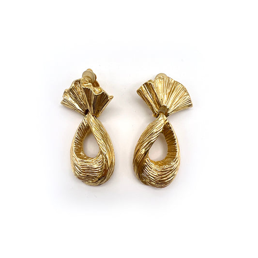 Givenchy Vintage Golden Clip-On-Earrings