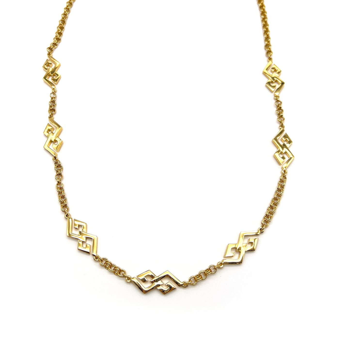 Givenchy Vintage Golden G Logo Long Necklace