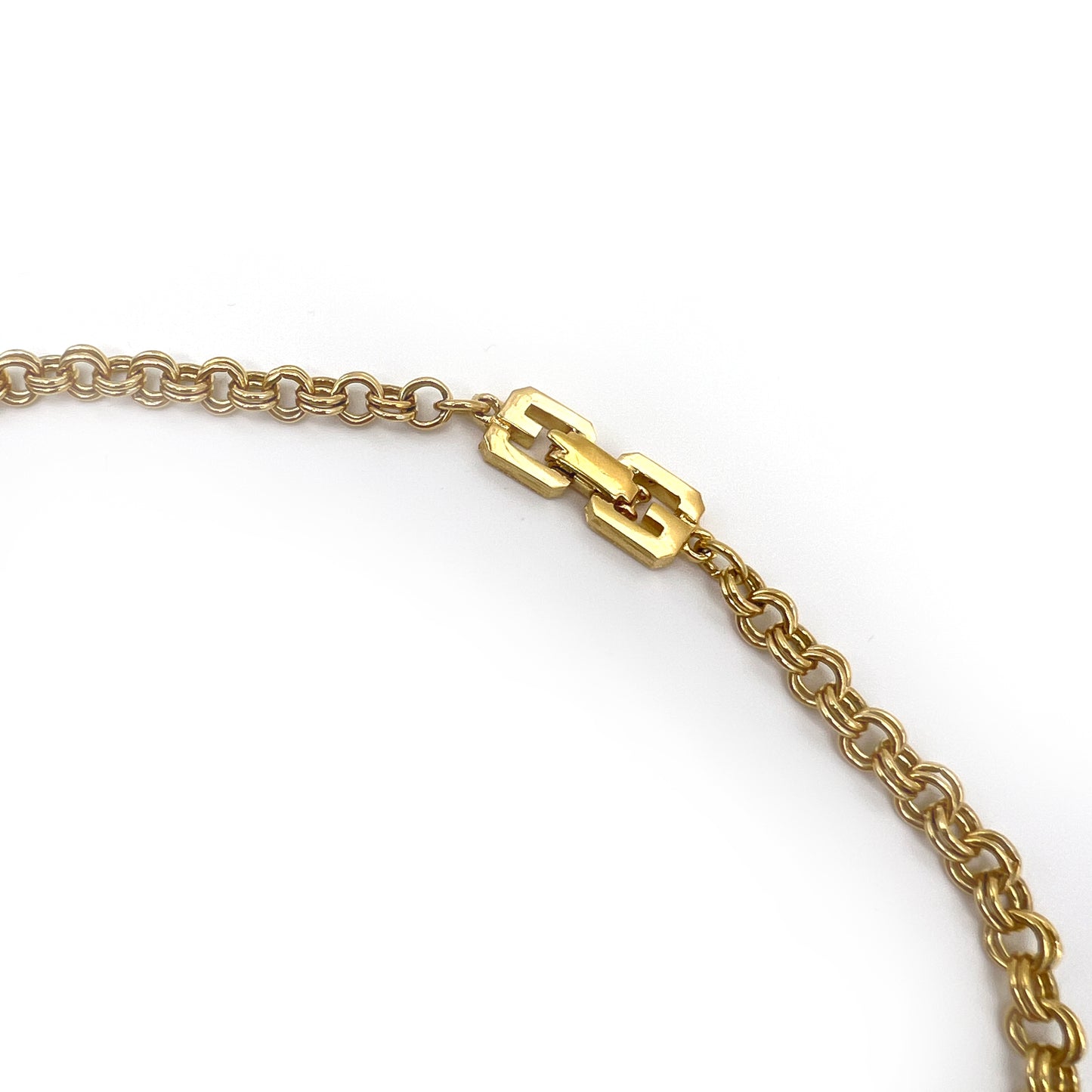 Givenchy Vintage Golden G Logo Long Necklace