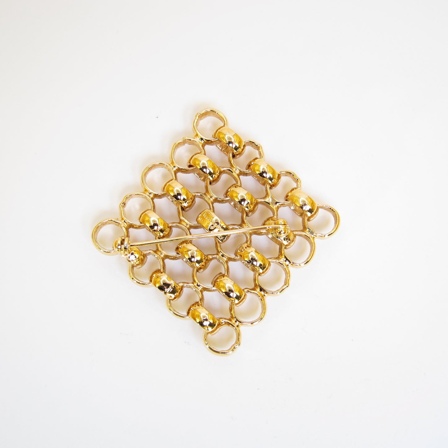 Ferragamo Vintage Stylish Golden Brooch