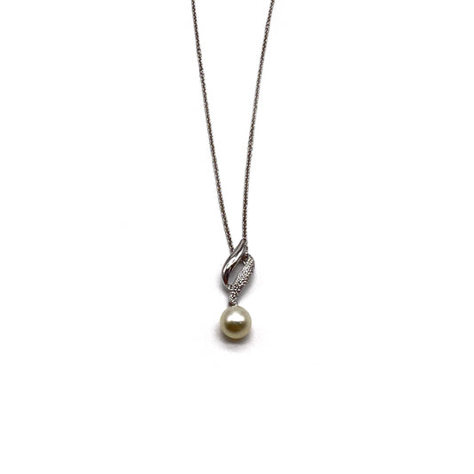 Tasaki Vintage Pearl With Silver Necklace