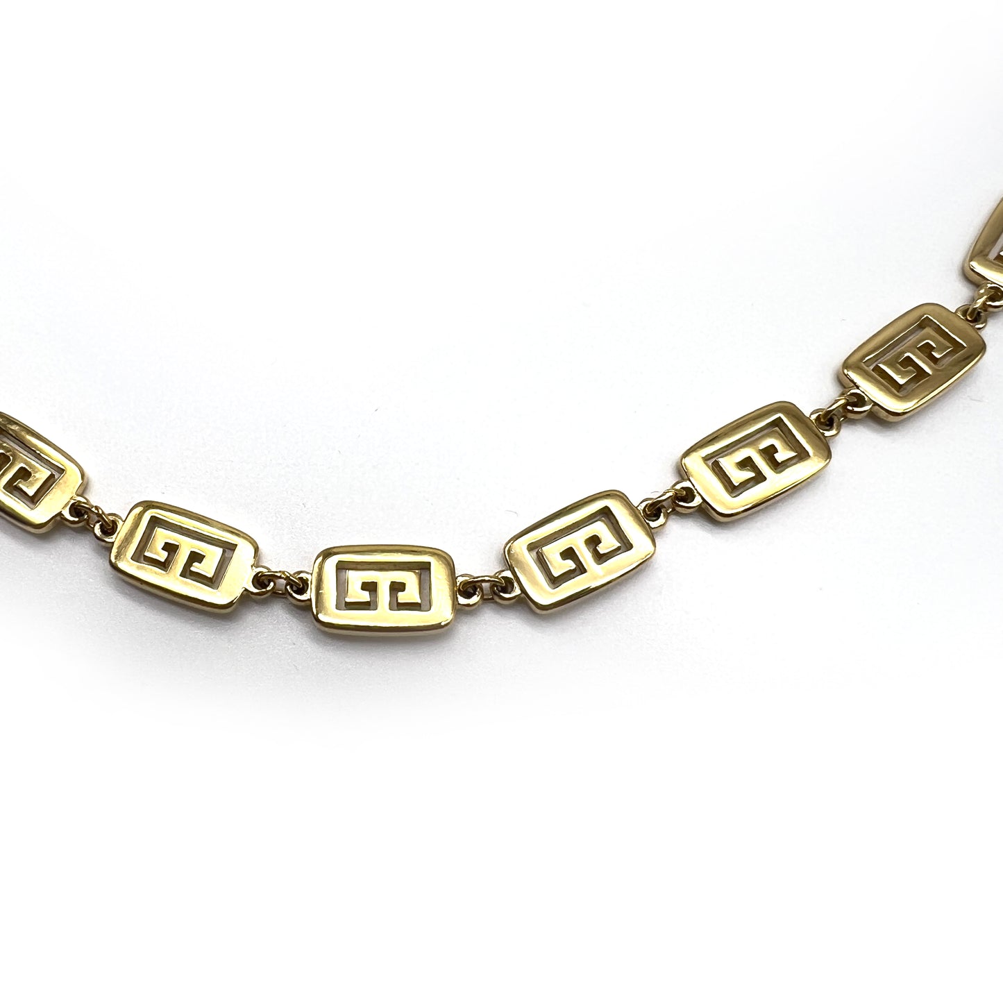 Givenchy Vintage Double G Golden Long Necklace