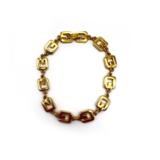 Givenchy Vintage G Logo Golden Bracelet