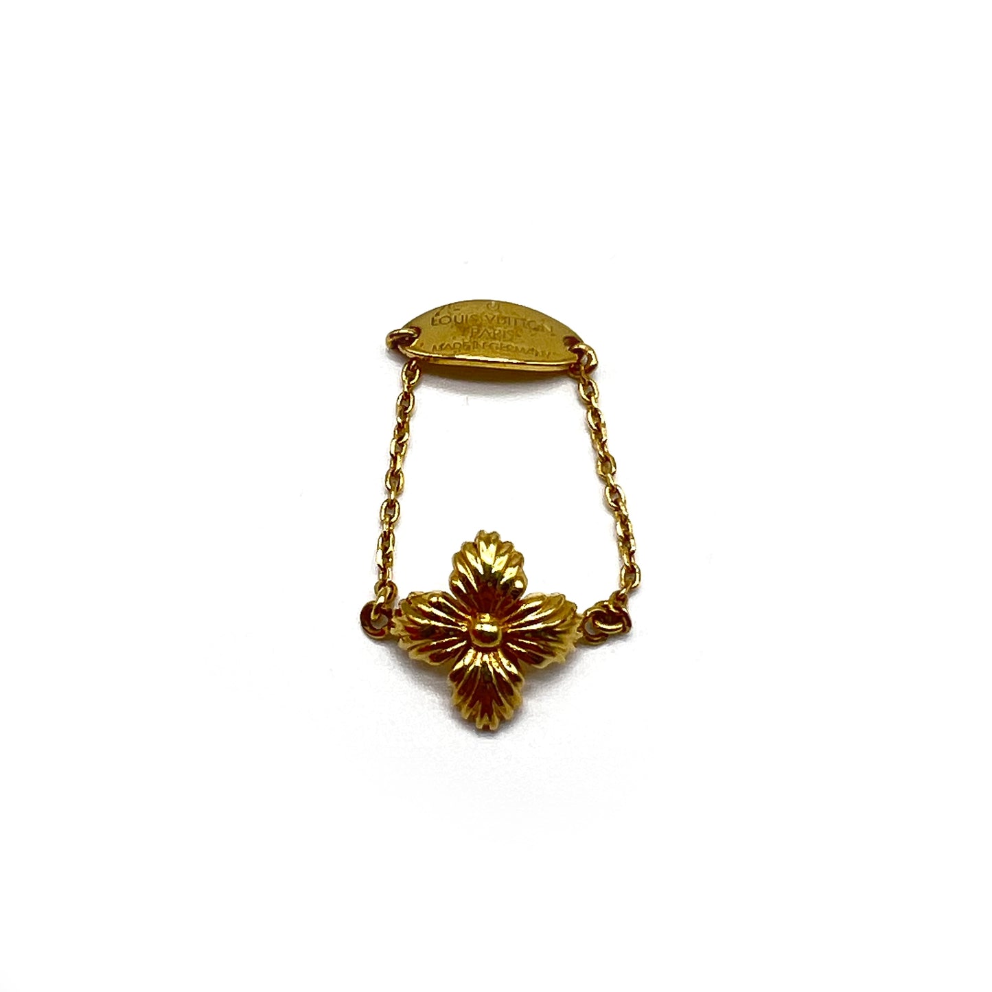 Louis Vuitton Vintage Four Leaf Golden Ring #23