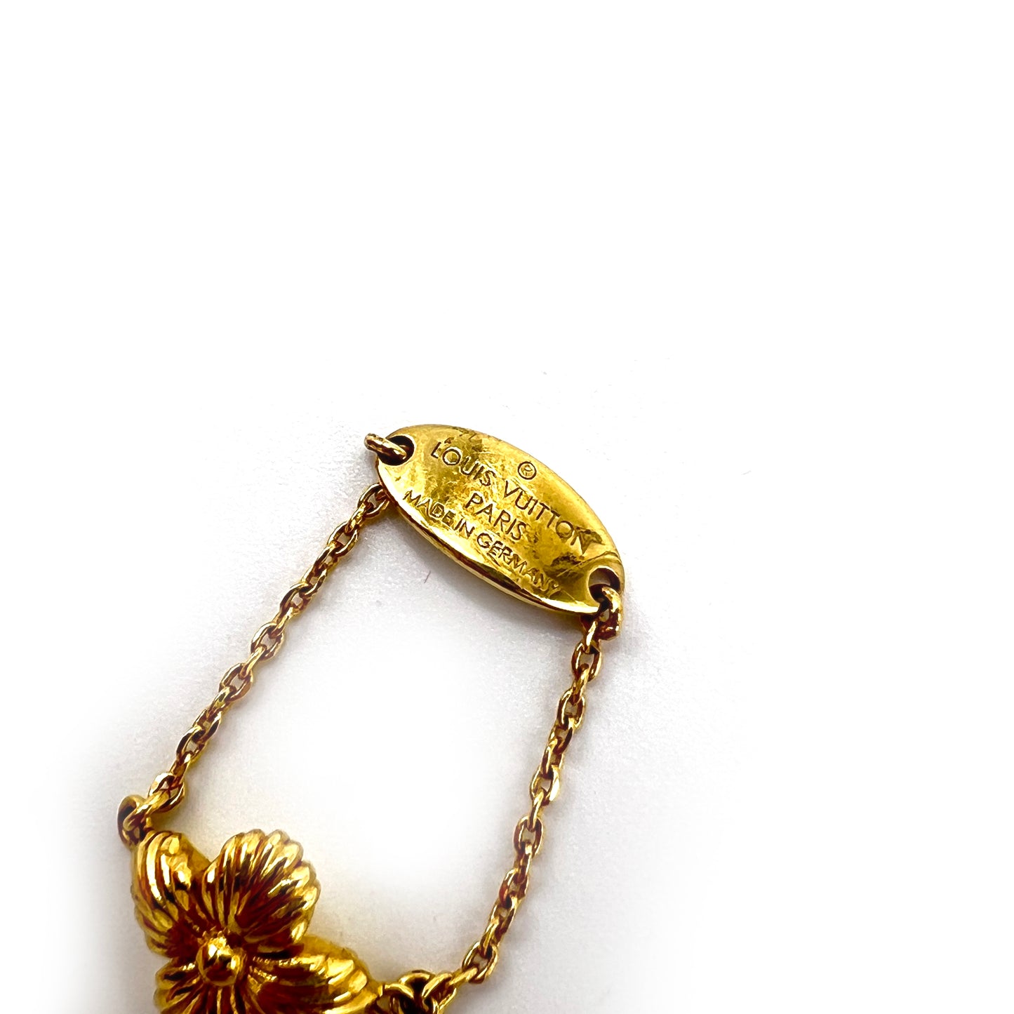 Louis Vuitton Vintage Four Leaf Golden Ring #23