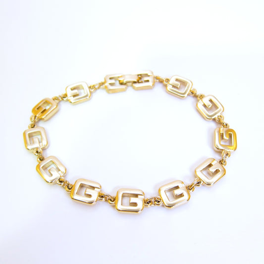 Givenchy Vintage G Logo Golden Bracelet