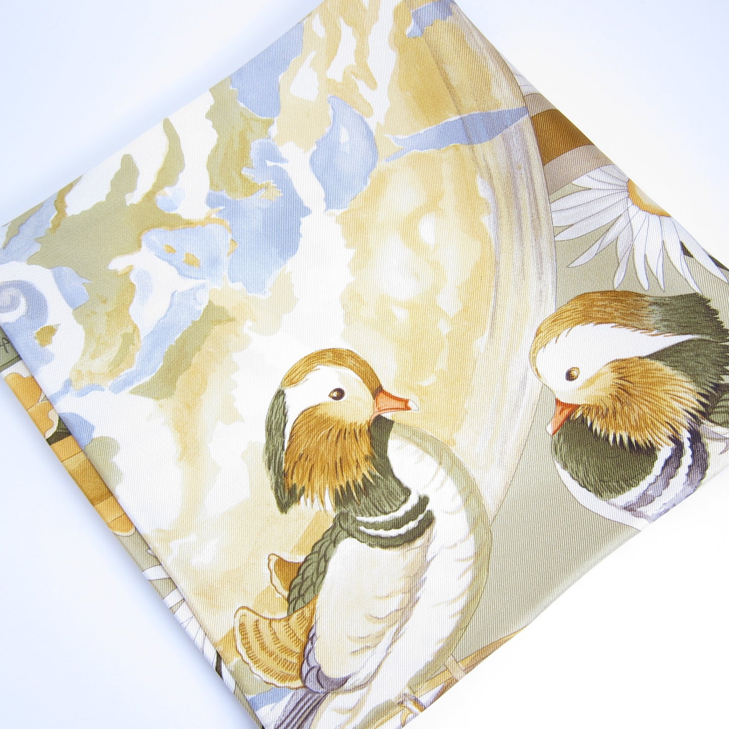 Ferragamo Vintage Flower and Animal Motif Silk Scarf