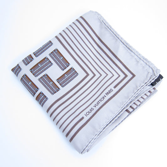 Louis Vuitton Vintage Trunk Pattern Scarf