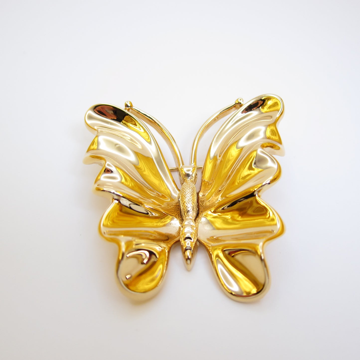 Nina Ricci Vintage Butterfly Motif Golden Brooch